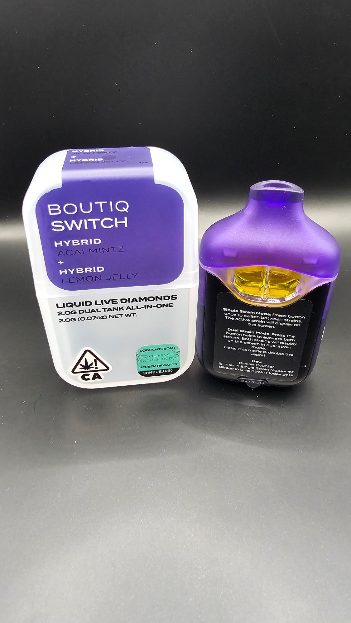 2G BOUTIQ Switch V4 - Acai Mintz x Lemon Jelly