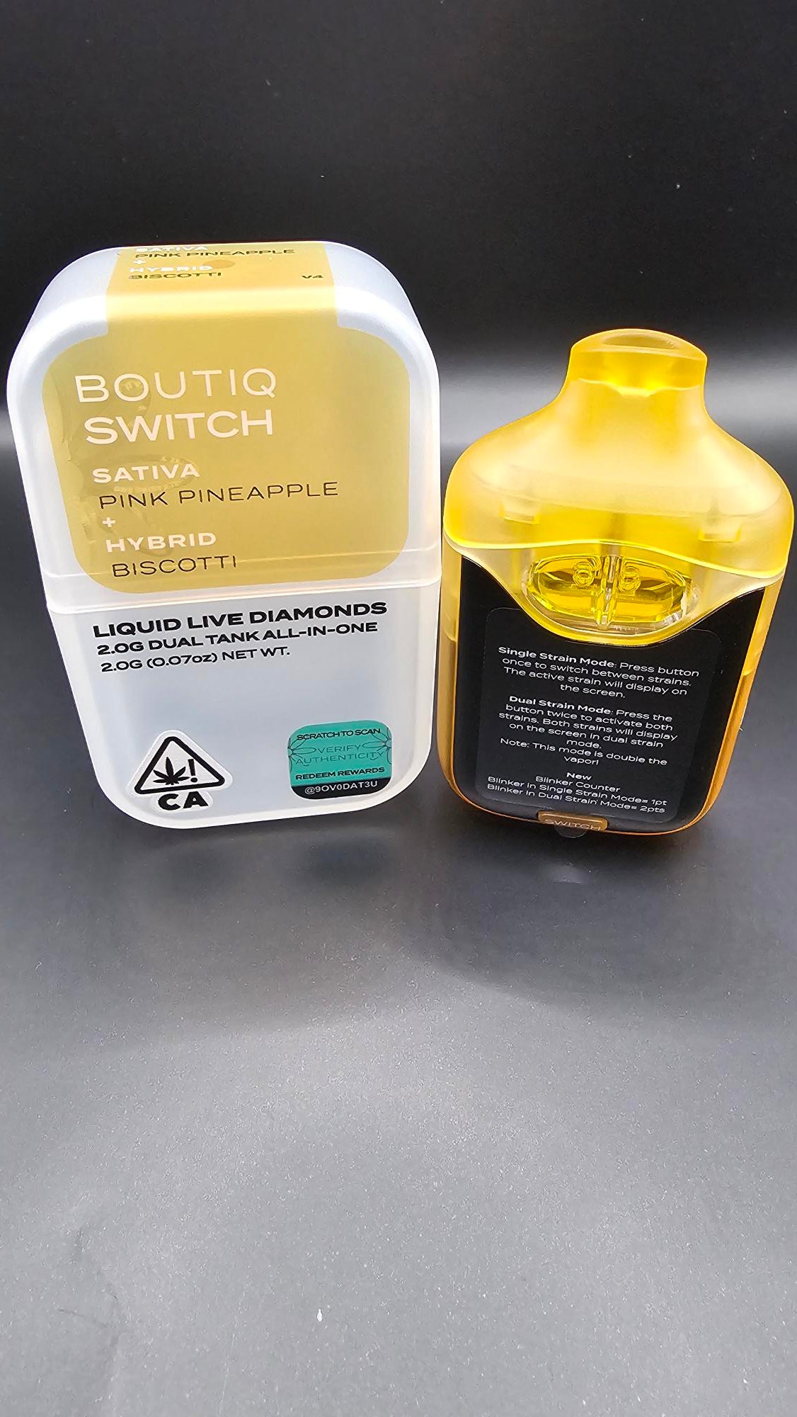 2G BOUTIQ Switch V4 - Pink Pineapple x Biscotti